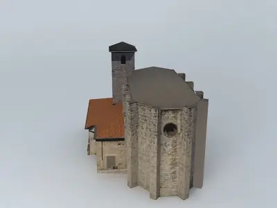 Hernialde Church Free 3D model