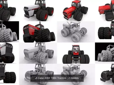 JI Case 4994 1984 Tractors 3D Model Pack