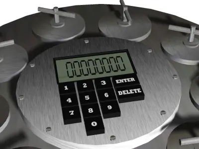 Chemical Bomb Low-poly 3D model