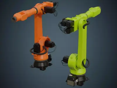 Industrial Robot 4A Low-poly 3D model