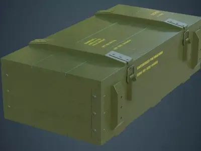 Ammunition Box 2A Low-poly 3D model