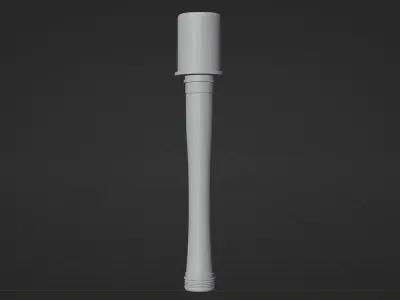 Stielhandgranate 24 - made in Blender Low-poly 3D model