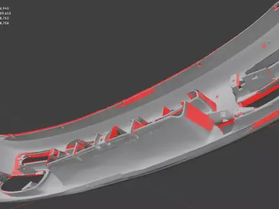 Subaru Impreza Bumper Cover 57720FA160 1997-2001 Scan 3D model