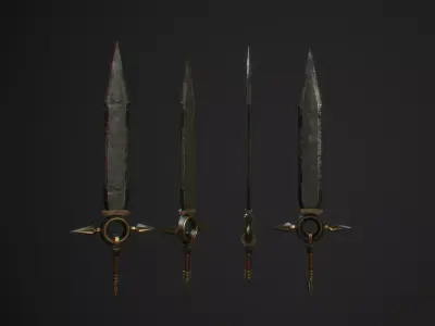 sword Low-poly 3D model