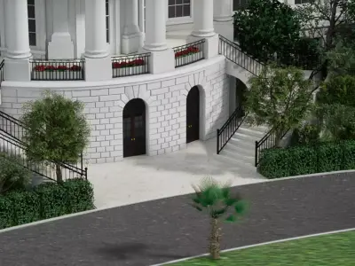The White House 3D model get