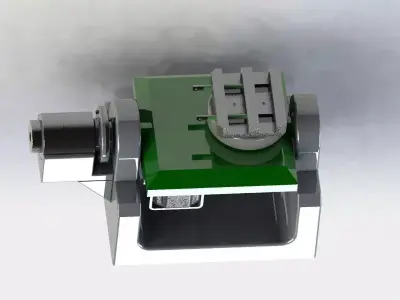 Biaxial angular rotation mechanism 3D model