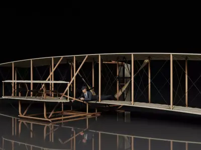 Wright Flyer - 1903 Kitty Hawk 3D model