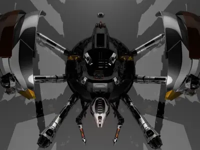Spider robot infitrator Free 3D model