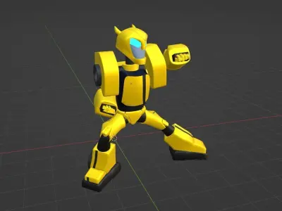 Bumblebee - Transformers  Animated 3D model