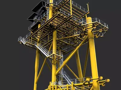 Lean to platform Free 3D model