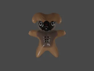 Cartoon Pug 3D model