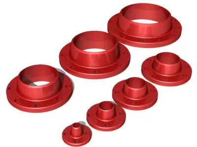 3D Welding Neck Flanges 3D model
