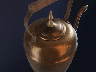 Antique teapot of the 19th and 20th-cc 3D model