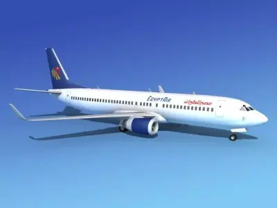 Boeing 737-800 Egypt Air 3D model