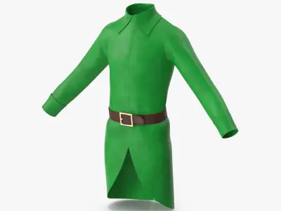  Coat Green with Belt 