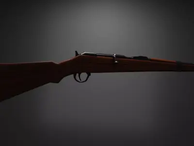 us rifle caliber 30 Low-poly 3D model