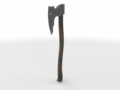 battle axe 02  3D model