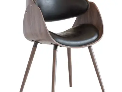 Corvus Mid-century Modern Accent Chair 3D model