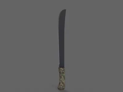PBR Machete V1a Low-poly 3D model