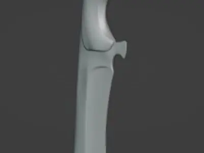 Knife 3D model 12