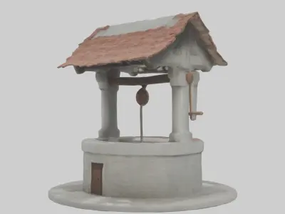 Well Model Low-poly 3D model buy