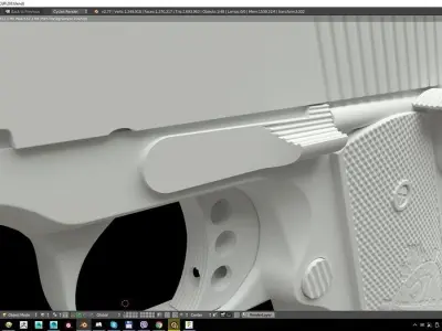 colt 1911 RANGE OFFICER Free 3D model
