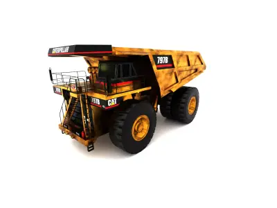 Haul Truck Low-poly 3D model