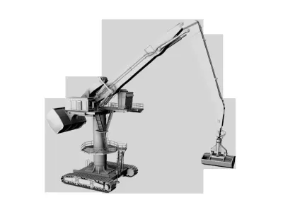 crane Low-poly 3D model 2