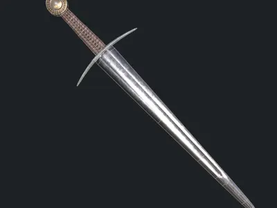 Sword asset Low-poly 3D model purchase
