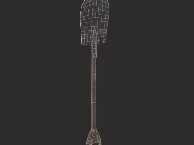 Shovel Version Three Low-poly 3D model
