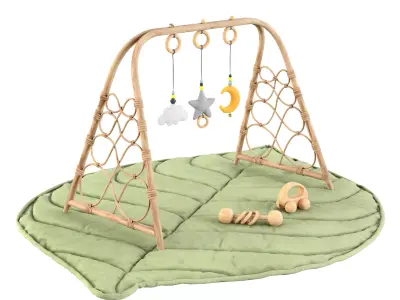 AUSSIE ADVENTURES BABY PLAYGYM Low-poly 3D model