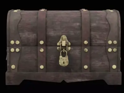 Bounty Treasure Chest Low-poly 3D model