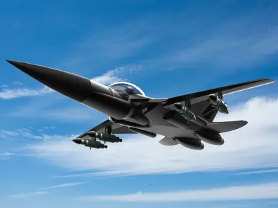Military Jet Concept 3D model