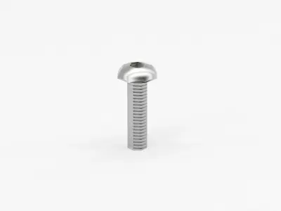 Dome Head Allen Screw - Game Ready Low Poly Low-poly 3D model
