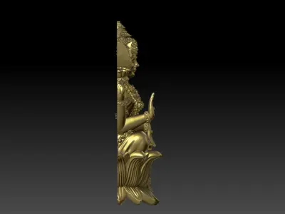 GAJA LAKSHMI ELEPHANT LAKSHMI 3D print model