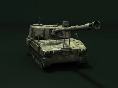M109A5 Low-poly 3D model