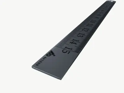 Steel Ruler 3D model purchase
