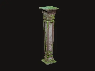Column Pack Low-poly 3D model