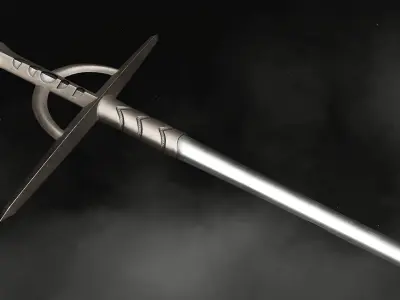 Sword - Dark Fantasy Low-poly 3D model purchase