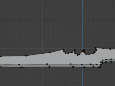 Edgy Weapon  Low-poly 3D model