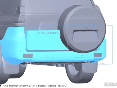 2018 2022 TOYOTA Land Cruiser PRADO J150 3D Scan Surface Data 3D model