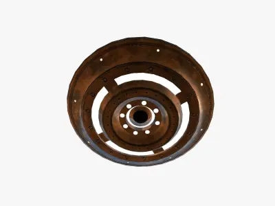Alien Spaceship UFO B06 Copper - Sci Fi Spacecraft Design Low-poly 3D model
