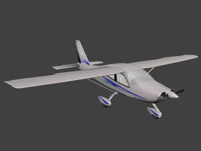 Tecnam 2010 Free low-poly 3D model