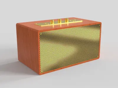 Retro Speaker 3D model