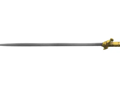 SHIELD SWORD 3D MODEL 3D model