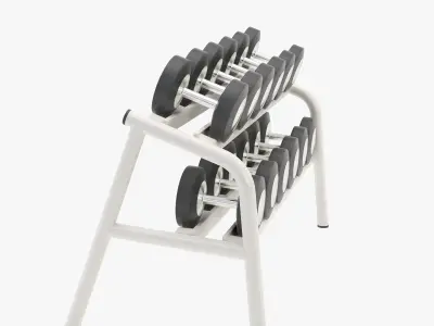 Dumbbells 3D model 2
