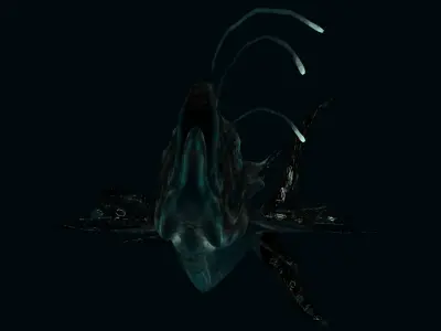 Fantastical Fish Low-poly 3D model