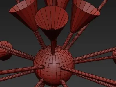 Stilnovo Multi color chandelier 3D model