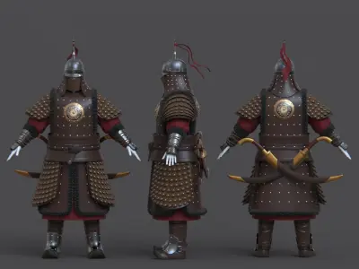 10-Ancient Chinese Armor-Yuan dynasty 3D model