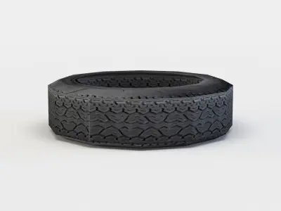Tire Low-poly 3D model